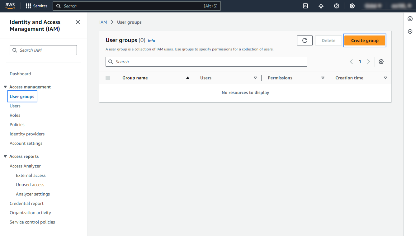 Click Create group