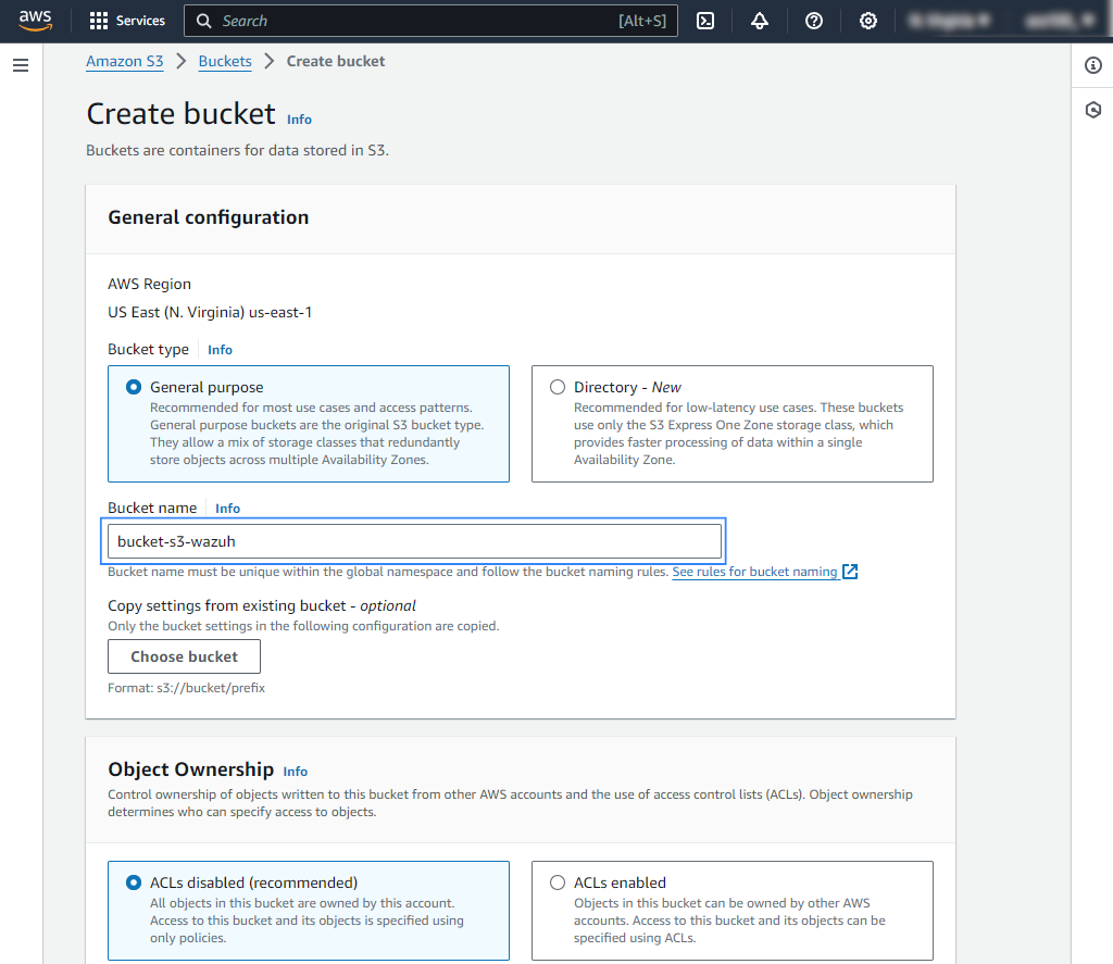 Create bucket 2