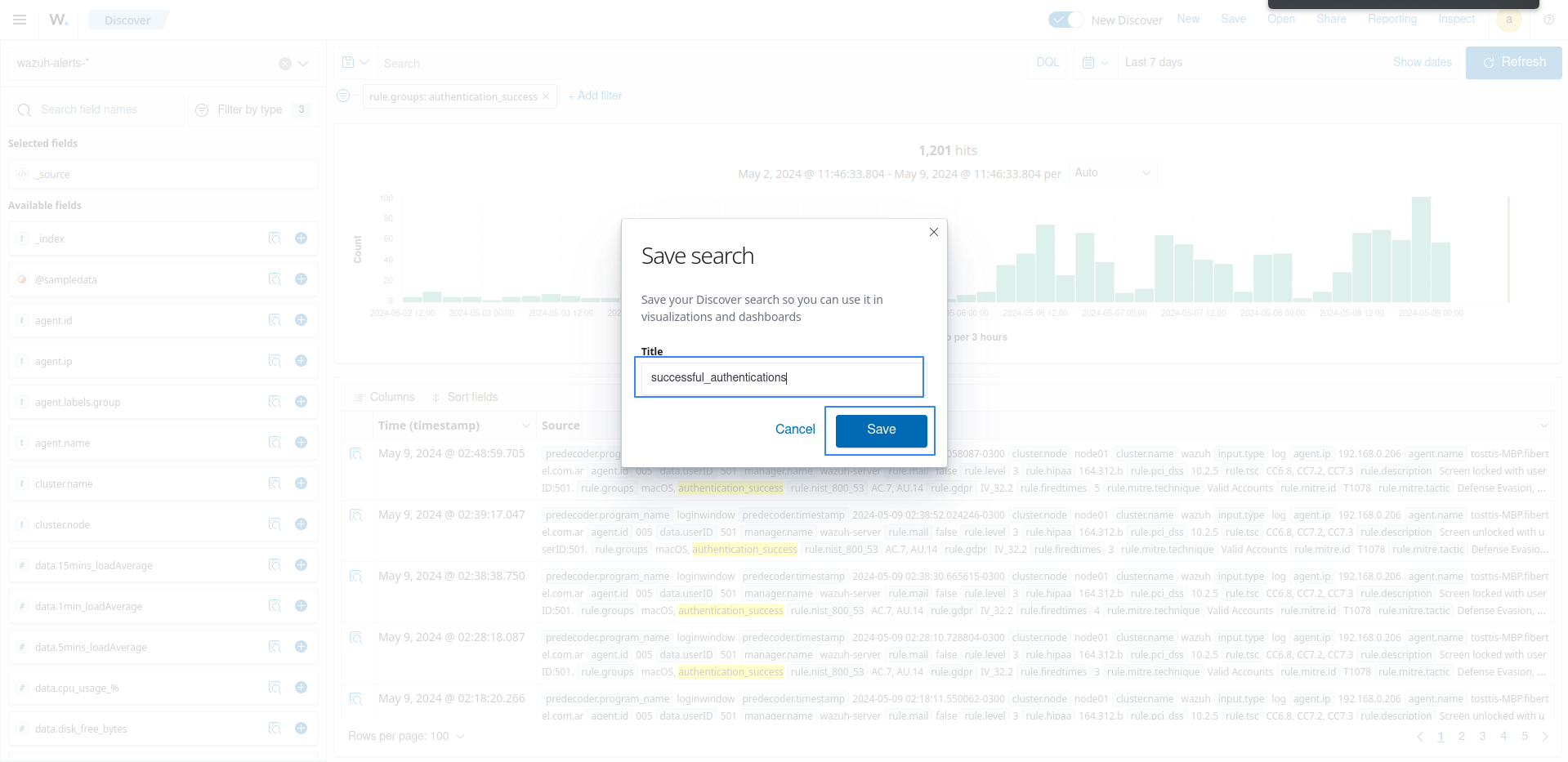 Save search
