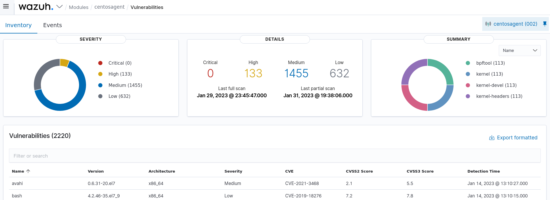 Agent vulnerabilities