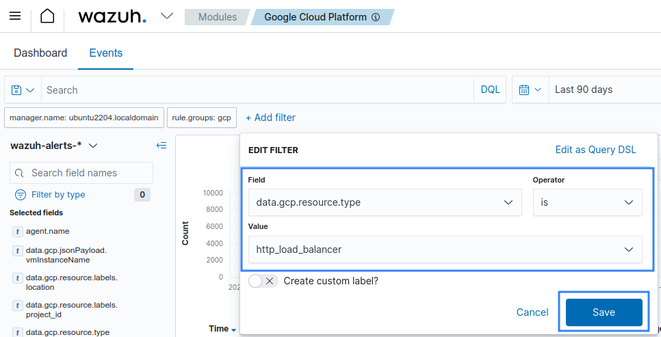 Query Logs Explorer – Load balancer