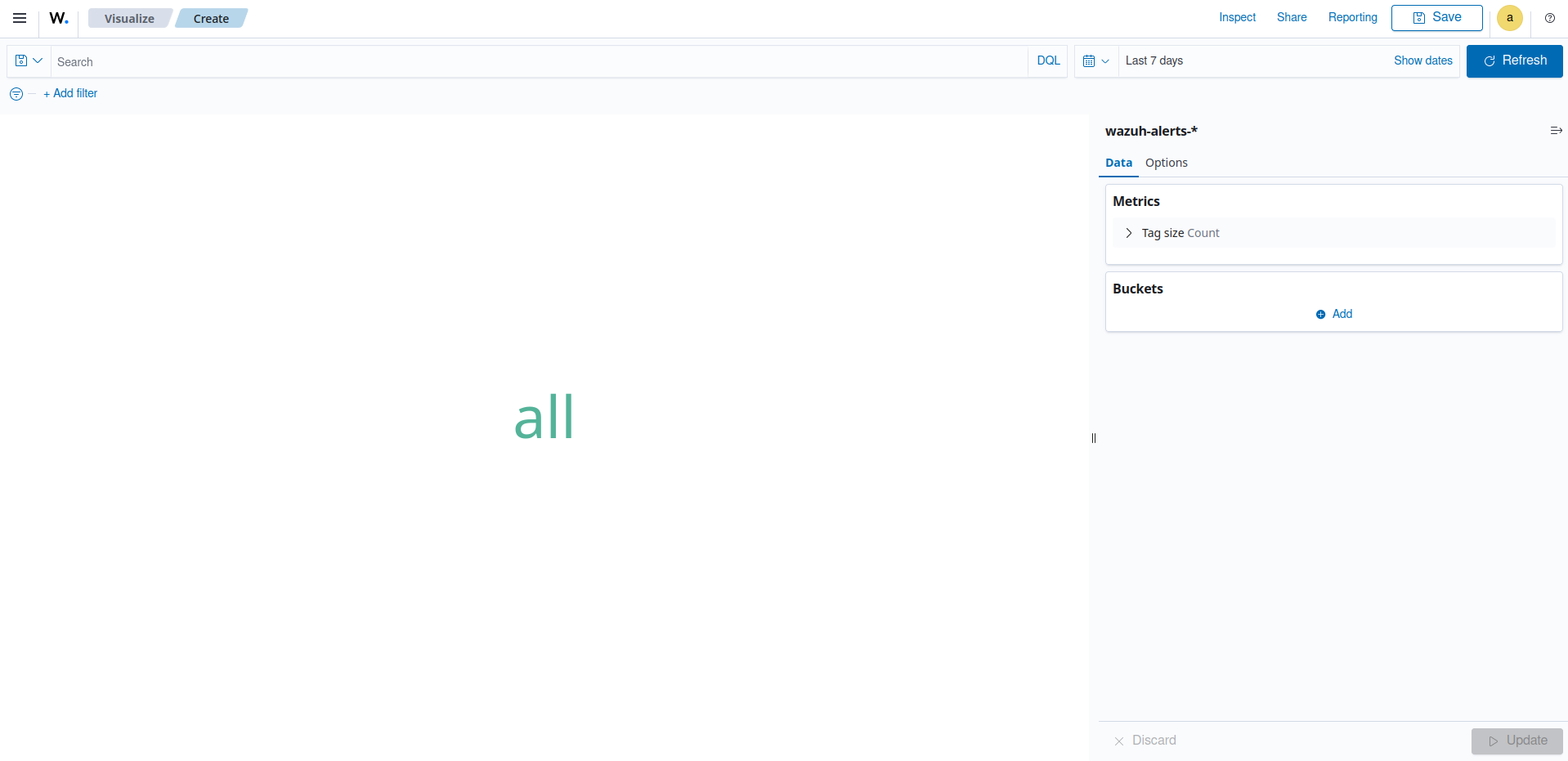 Create tag cloud visualization