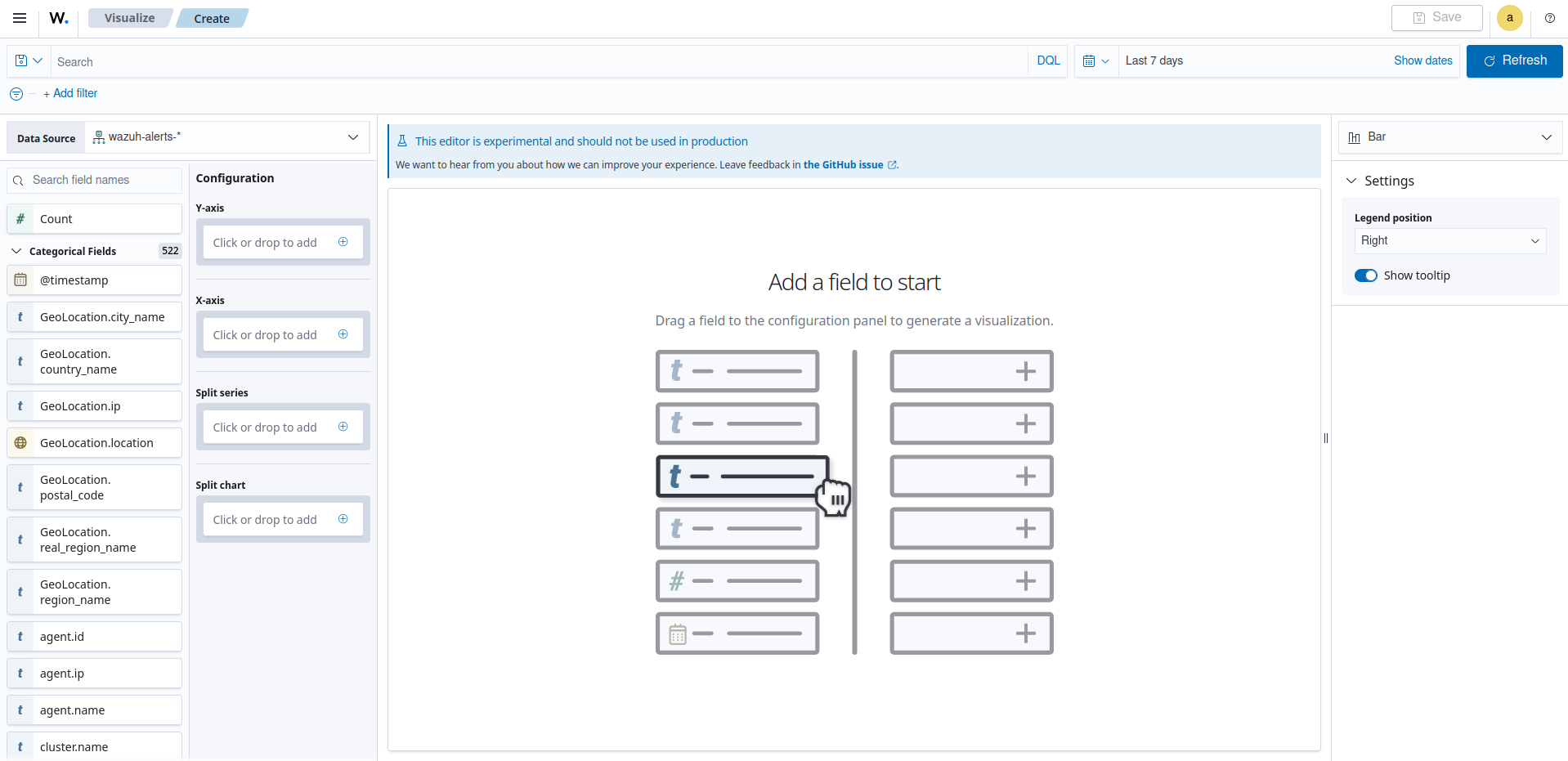 Create VisBuilder visualization