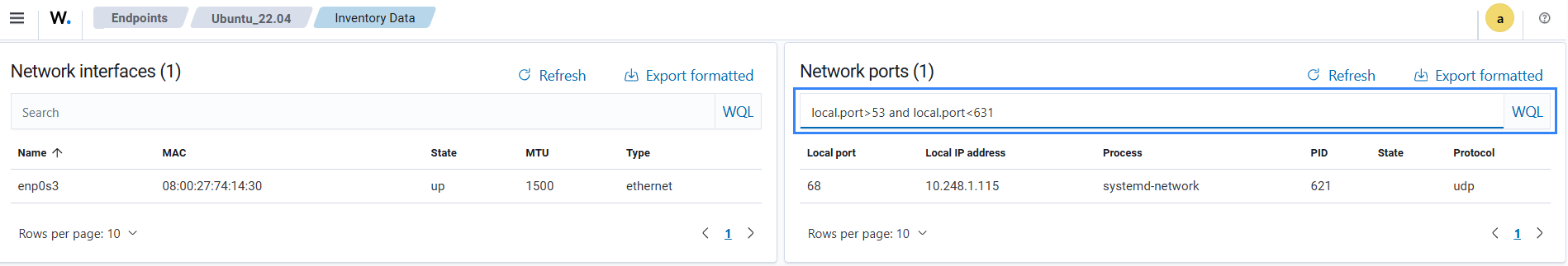 Port ranges