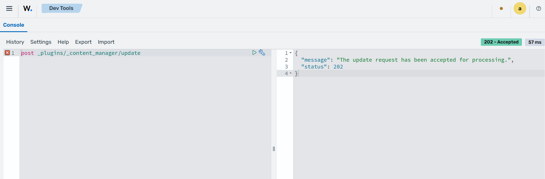 Content synchronization via Wazuh Dev tools
