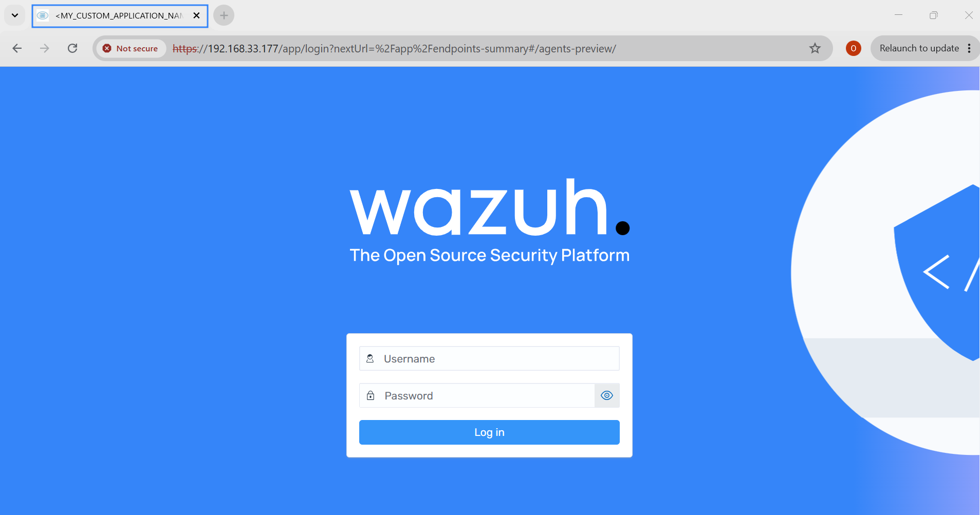 Application title and favicon