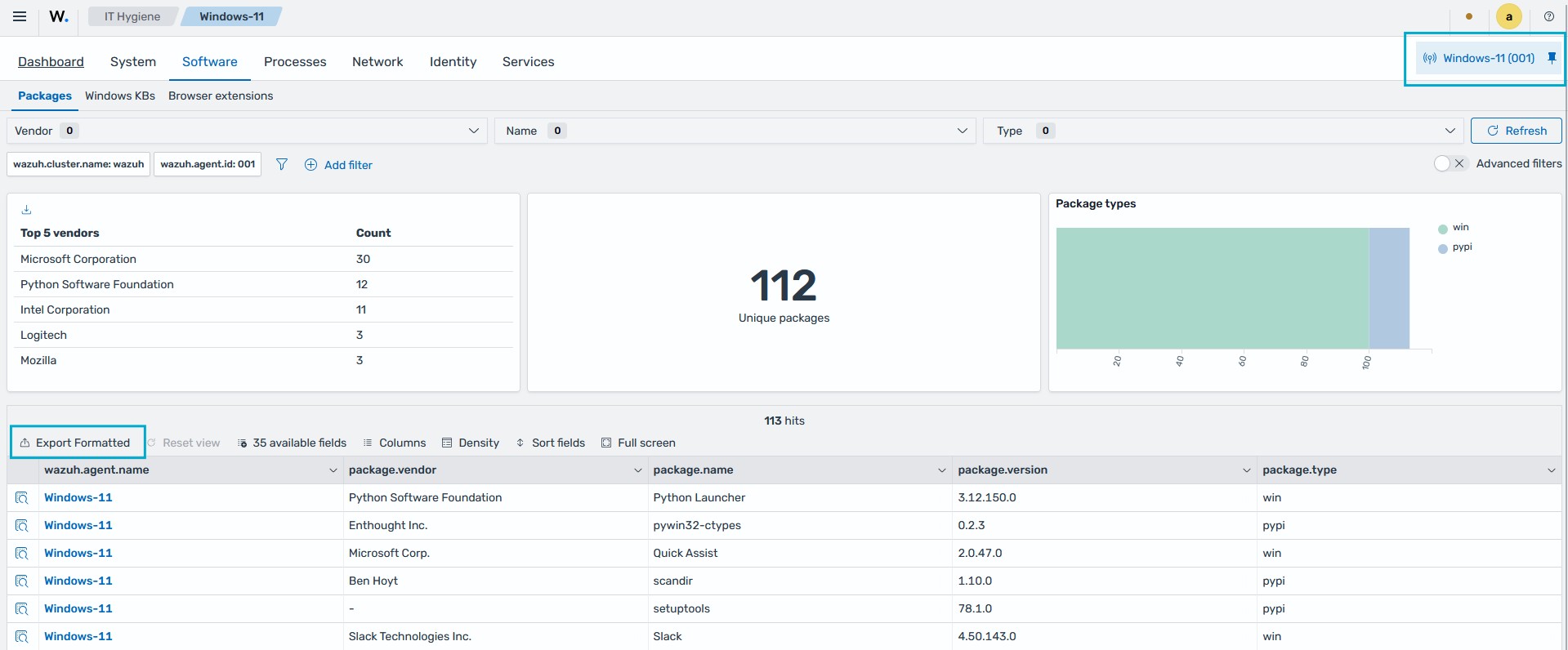 Export Formatted - Explore agent