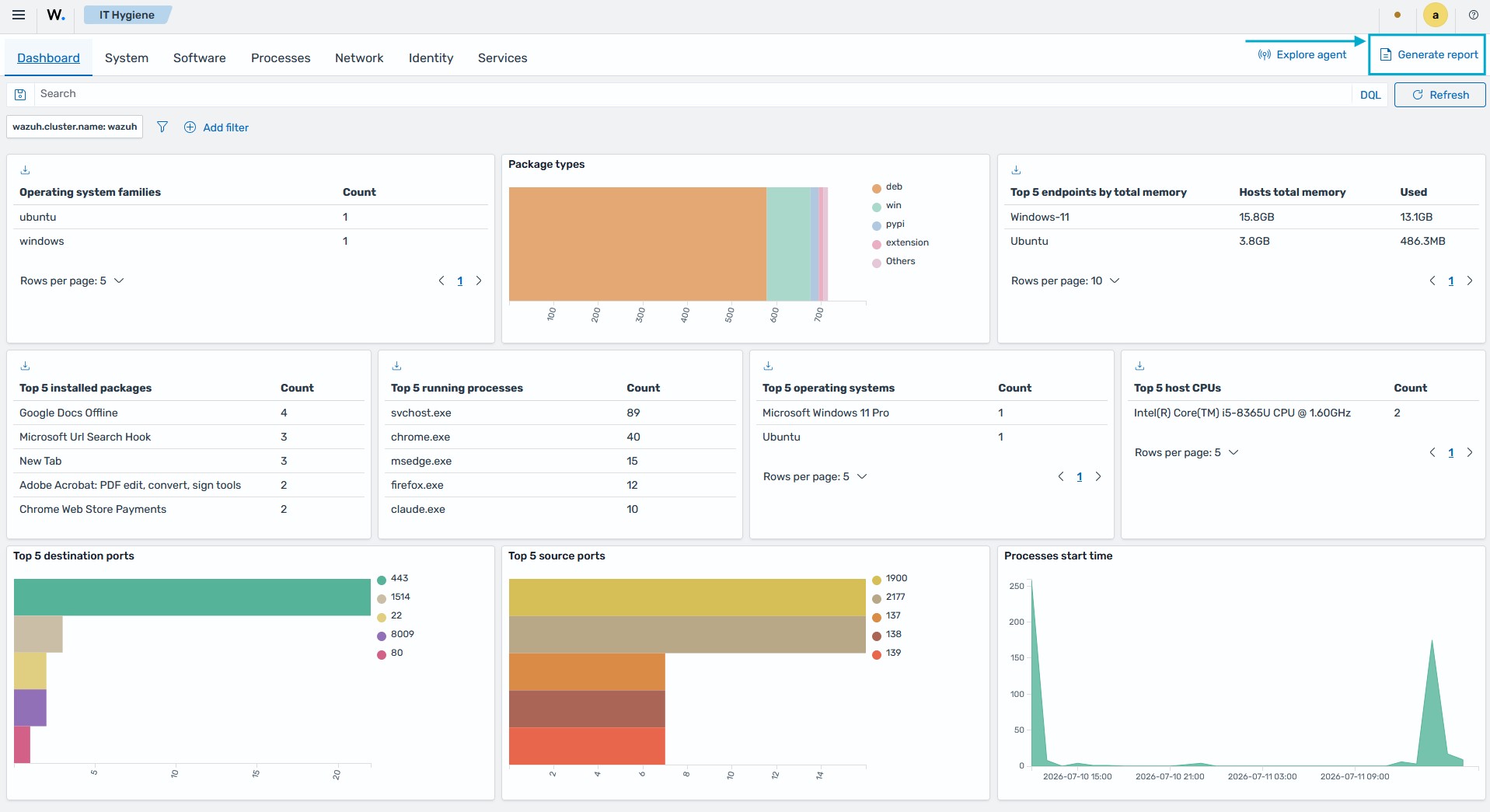 IT Hygiene report