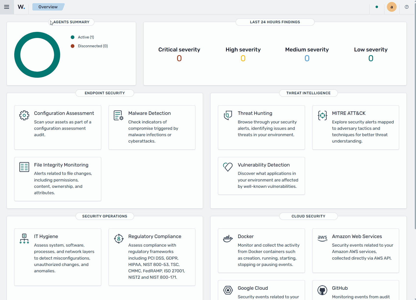 Internal users page