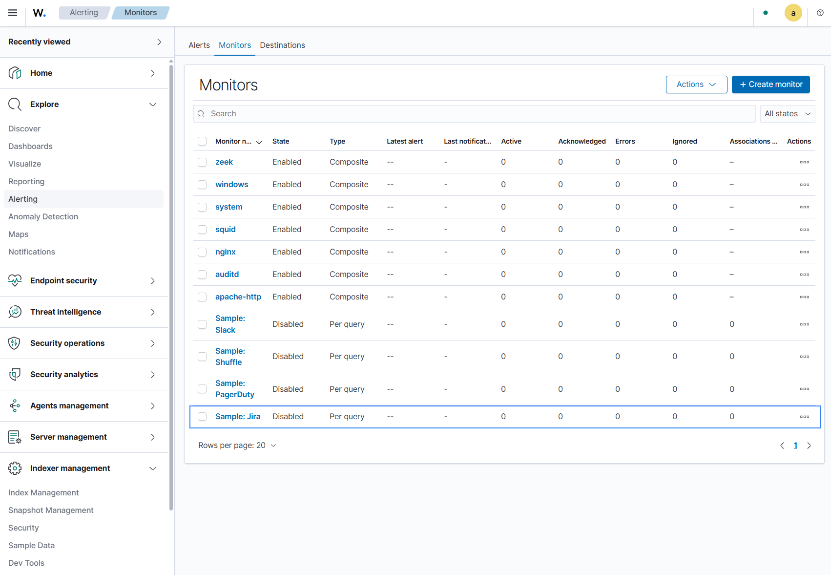 Sample: Jira monitor