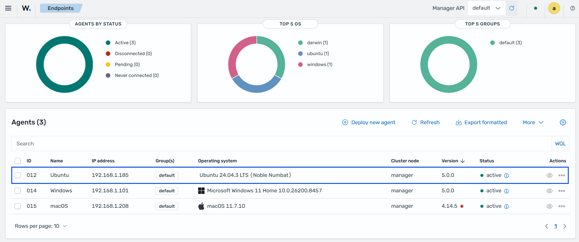 Check newly enrolled Wazuh agent - Linux