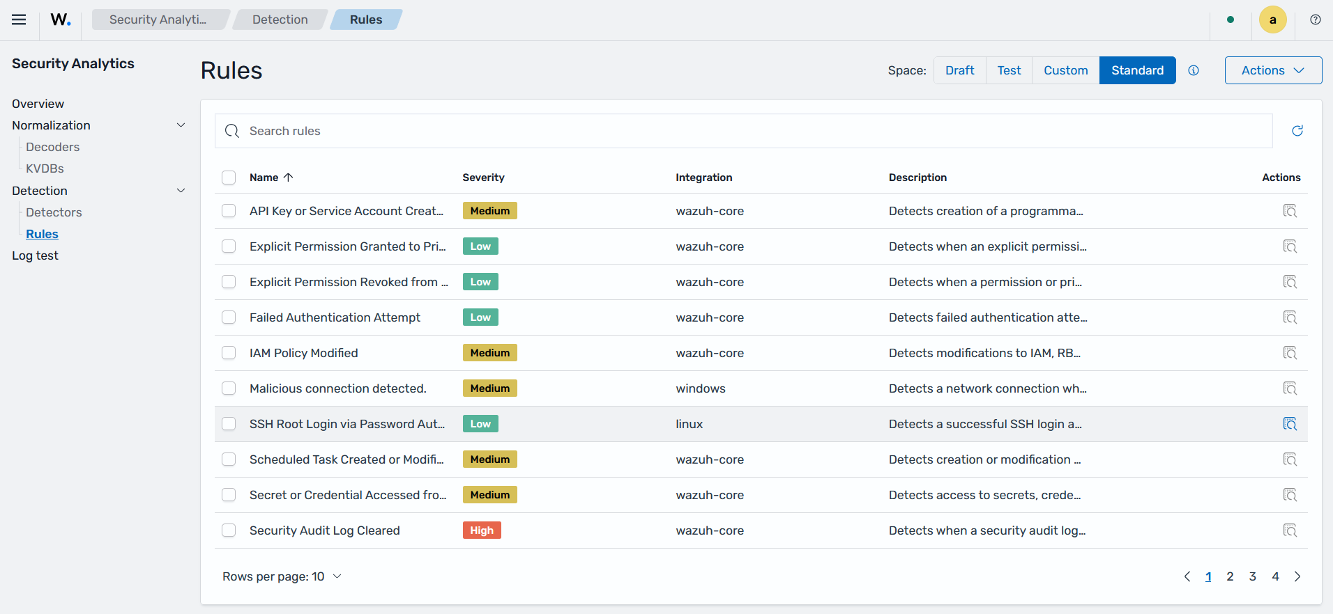Wazuh manager and indexer management
