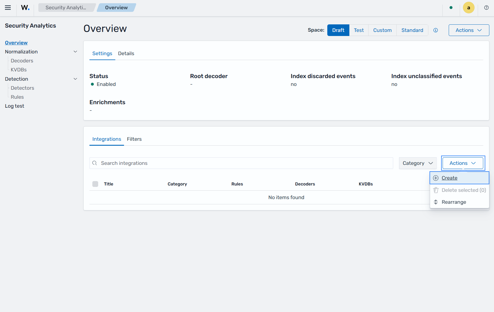 Create a custom integration