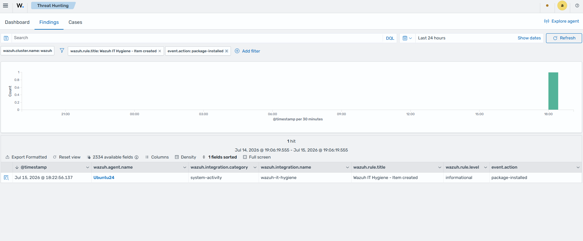 Detecting new software installations
