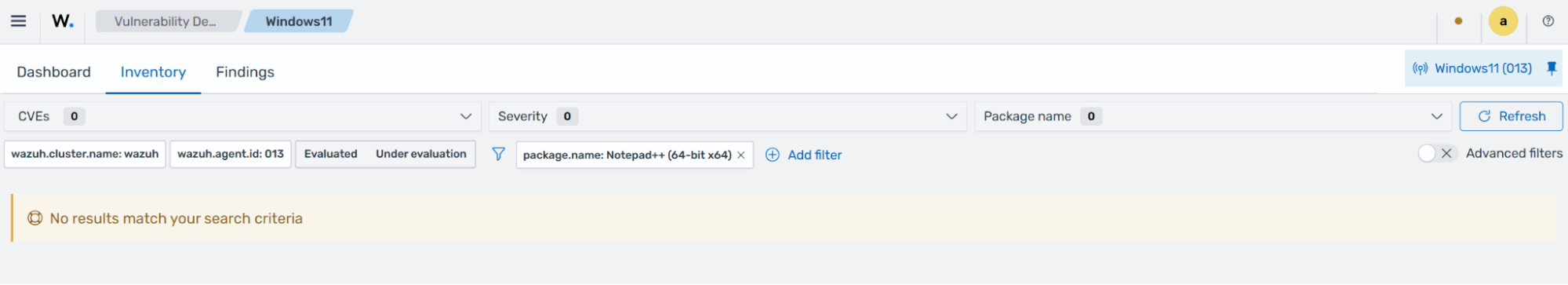 Vulnerability inventory after removing Notepad++