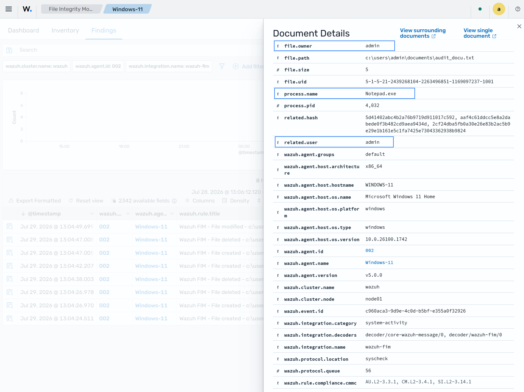 WIndows whodata finding expanded