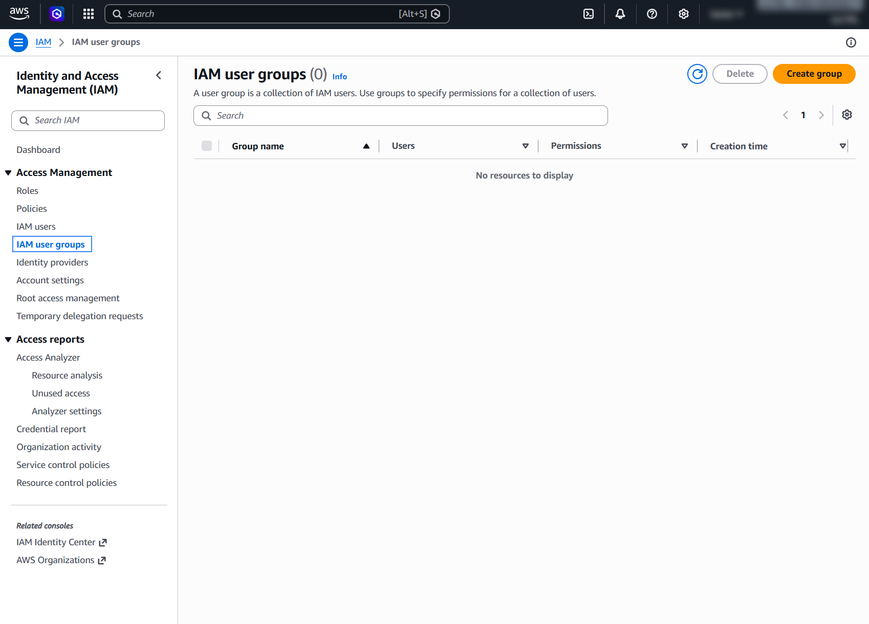 IAM user groups