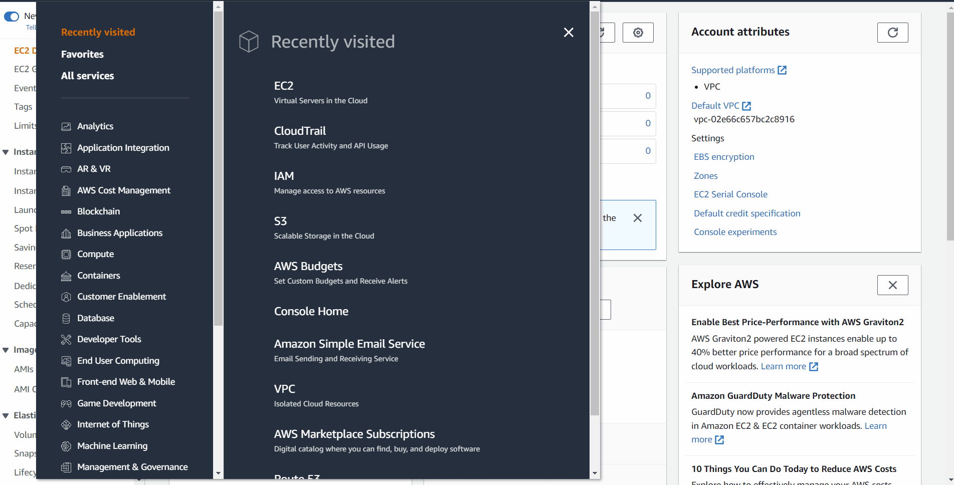 Animated walkthrough of creating a new AWS CloudTrail trail and attaching a new S3 bucket in the AWS console