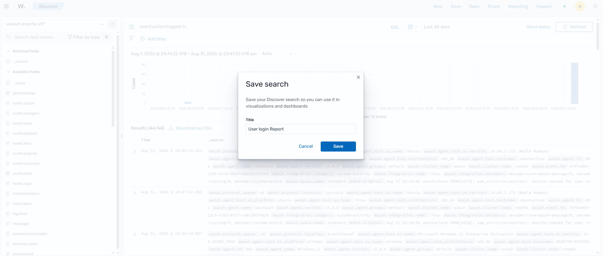 Save search