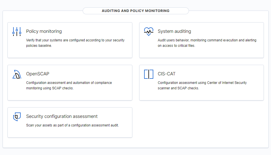 Auditing and policy monitoring