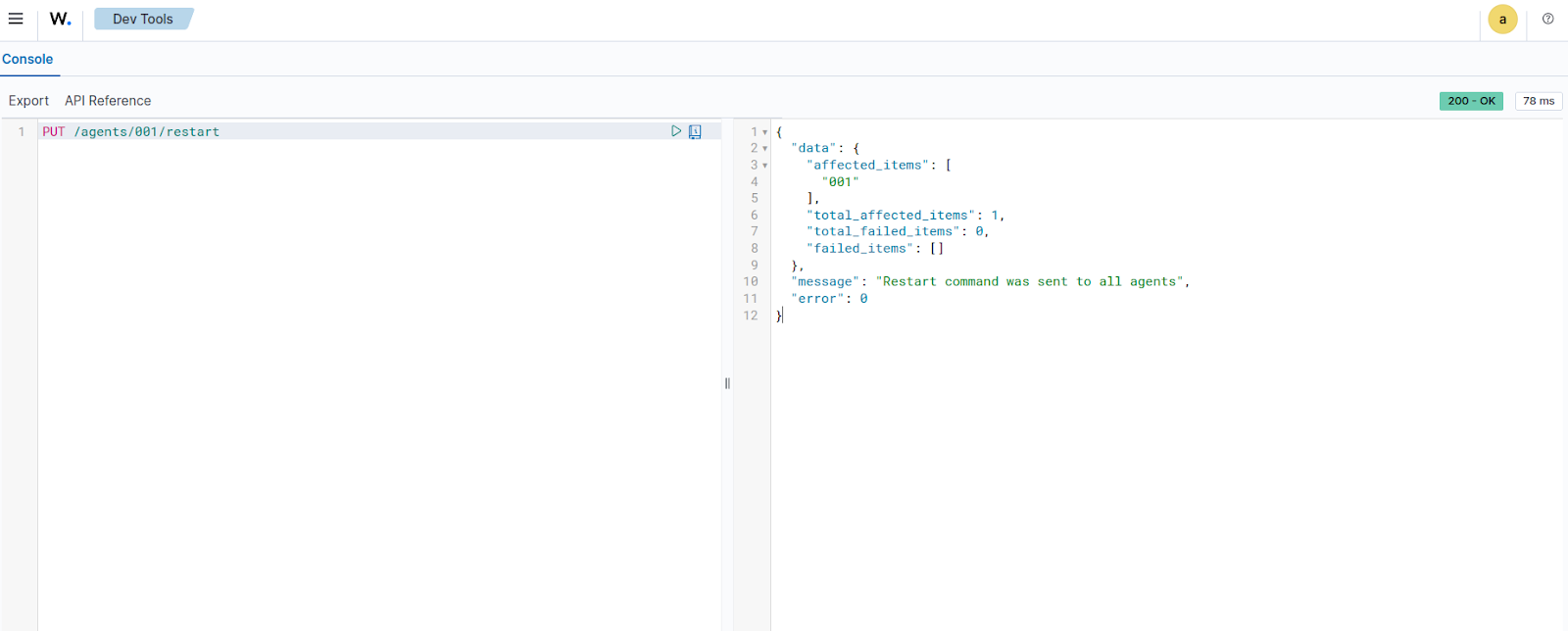 Restart a Wazuh agent remotely