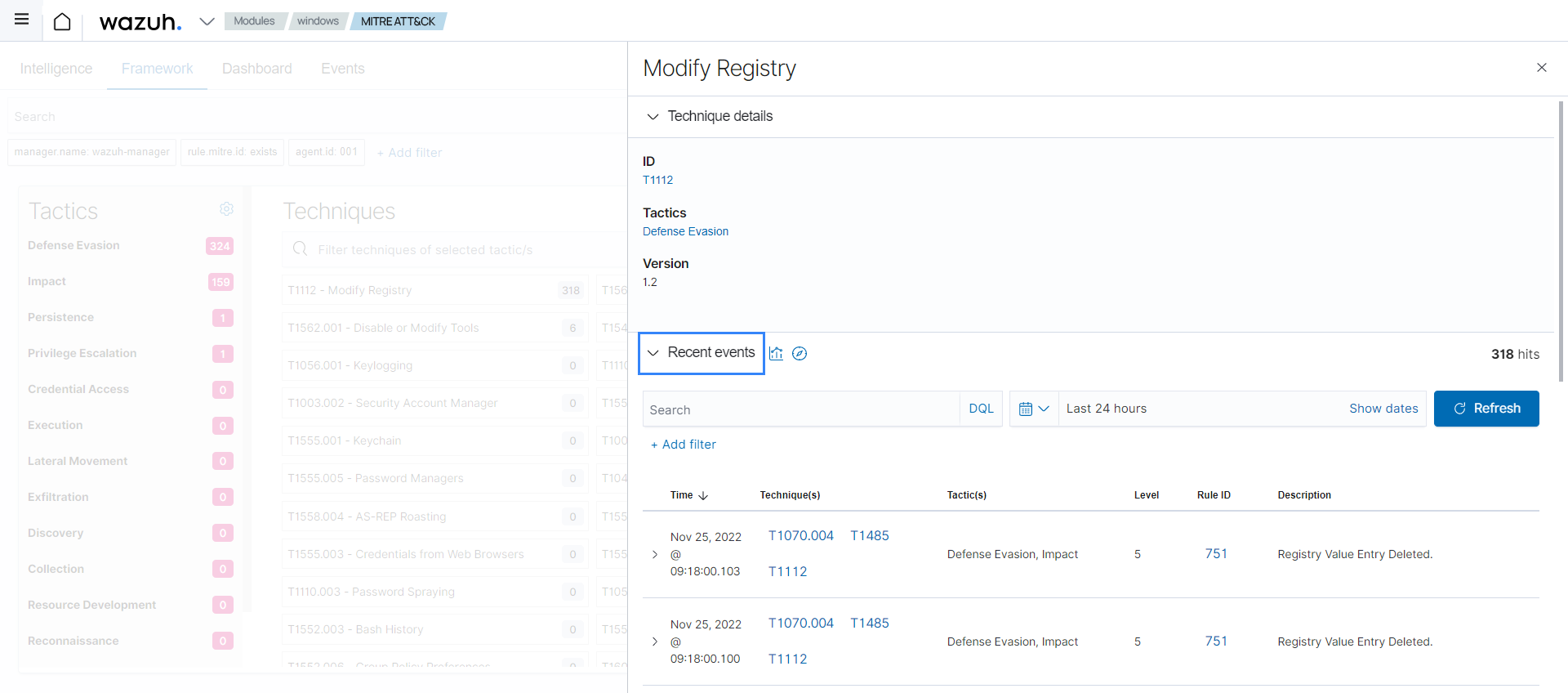 T1112 Modify Registry
